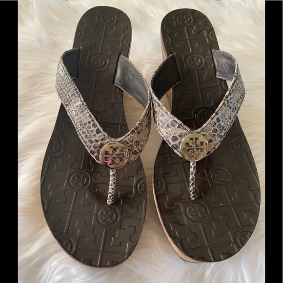 Tory Burch Shoes | Thora Cork Bottom Wedge Sandals | Poshmark
